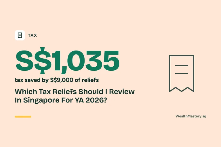 Card showing S$1,035: Which Tax Reliefs Should I Review In Singapore For YA 2026?